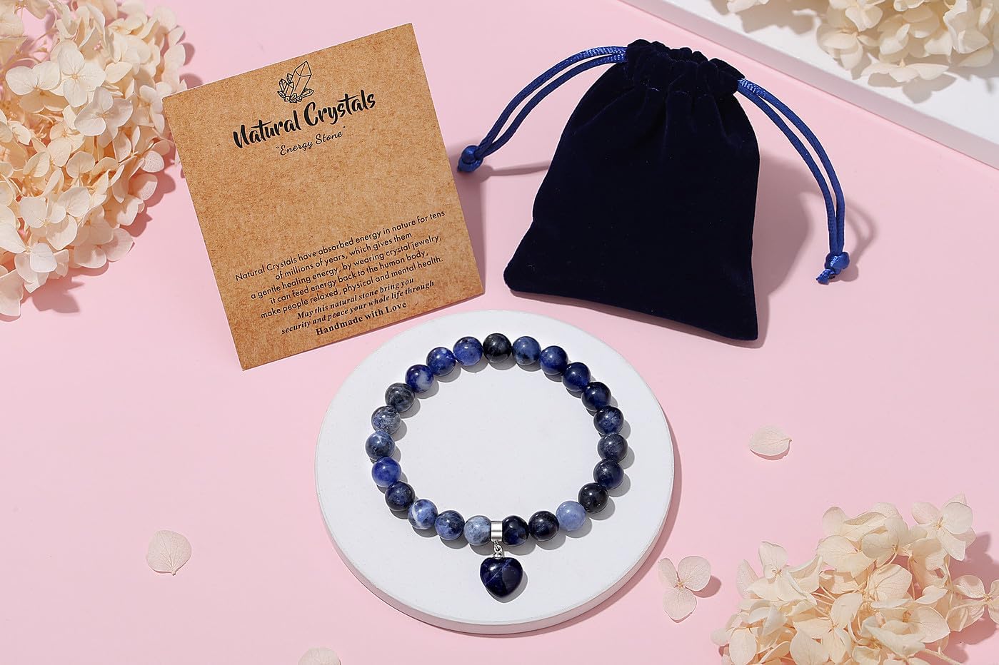 XIANNVXI Herz Armband Damen Stein Kristall Armband Perlen Armband 8Mm Perlenarmband Freundin Armband Schmuck Geburtstagsgeschenk Weihnachtsgeschenke Für Frauen